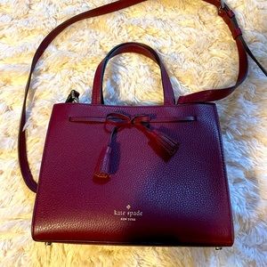 Kate Spade maroon handbag. Can also be used a crossbody